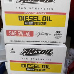 AMSOIL SIGNATURE SERIES 5W-40 100% SYNTHETIC MAX-DUTY DIESEL OIL 5w40 Gallon