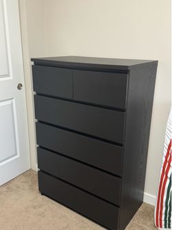 Ikea Malm 6 Drawer Tall Dresser