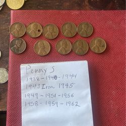 Pennies Old Coins