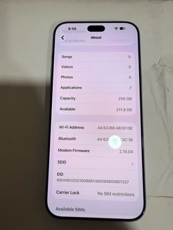 Apple iPhone 256GB Unlocked