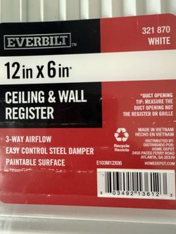 Ceiling wall register