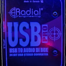 Radial USB To AUDIO DI BOX PRO