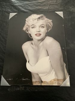 Marilyn Monroe wood picture