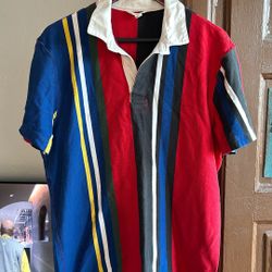 J Crew Knit Polo Mens L