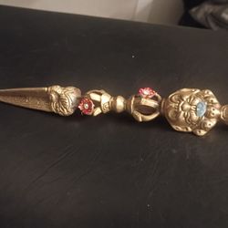 9.5 Inch Solid Brass Furba, Magic Dagger