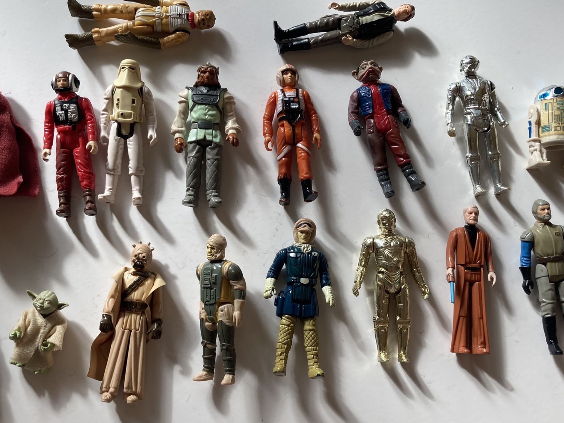 Vintage lot of 1980s Star Wars toys action figures toy banks Yoda Rancor Monster Soakies bath figurines
