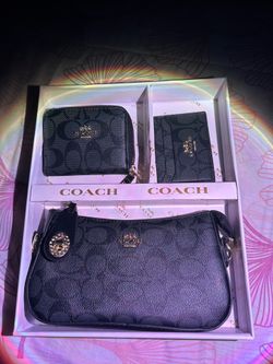 Coach 3in1 Gift Set (Purse, Wallet, Cardholder)