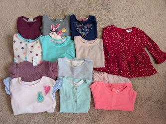 Toddler Girl Long Sleeve Top Bundle - Size: 4T