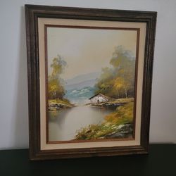 Vintage oil painting