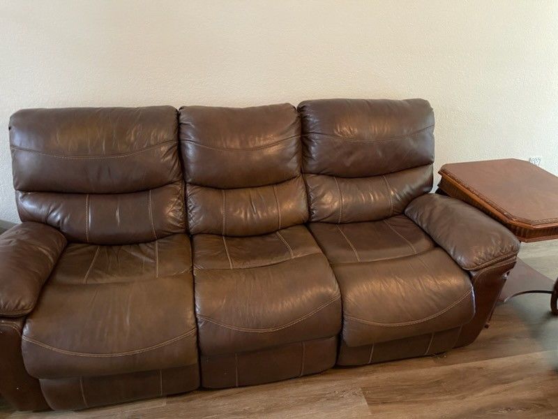 Leather Couch & Sofa Set $350