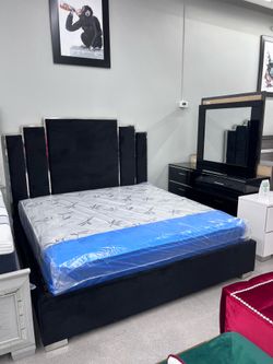 Modern Black Bedroom Set 🖤🖤🖤