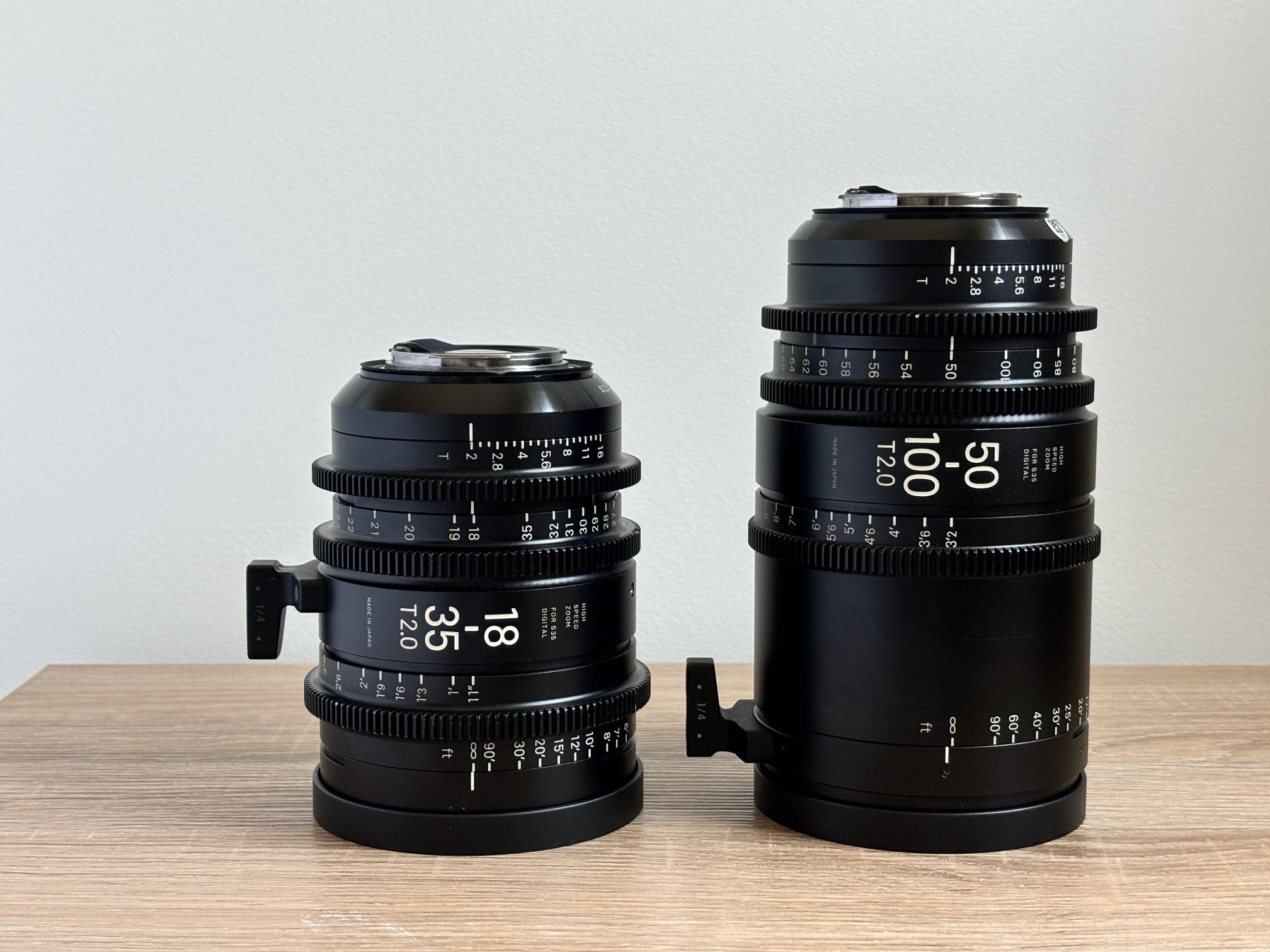Sigma Cine Zooms EF 18-35 and 50-100