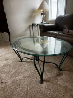 Tuscan style living room table set