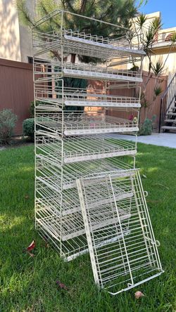 Heavy Duty (Stackable ) Adjustable 10 Tier Organizer Storage⋯ Size : 23 ＂W x 14 ＂D x 62 ＂H