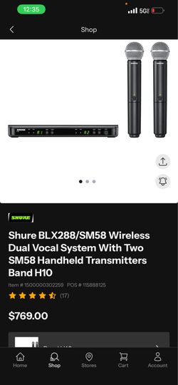 Shure BLX288/SM58