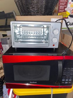Microwave and toaster