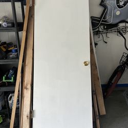 Free Door 30” x 80” With Door Knob And Hinges 
