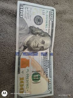 $100 Federal reserve note