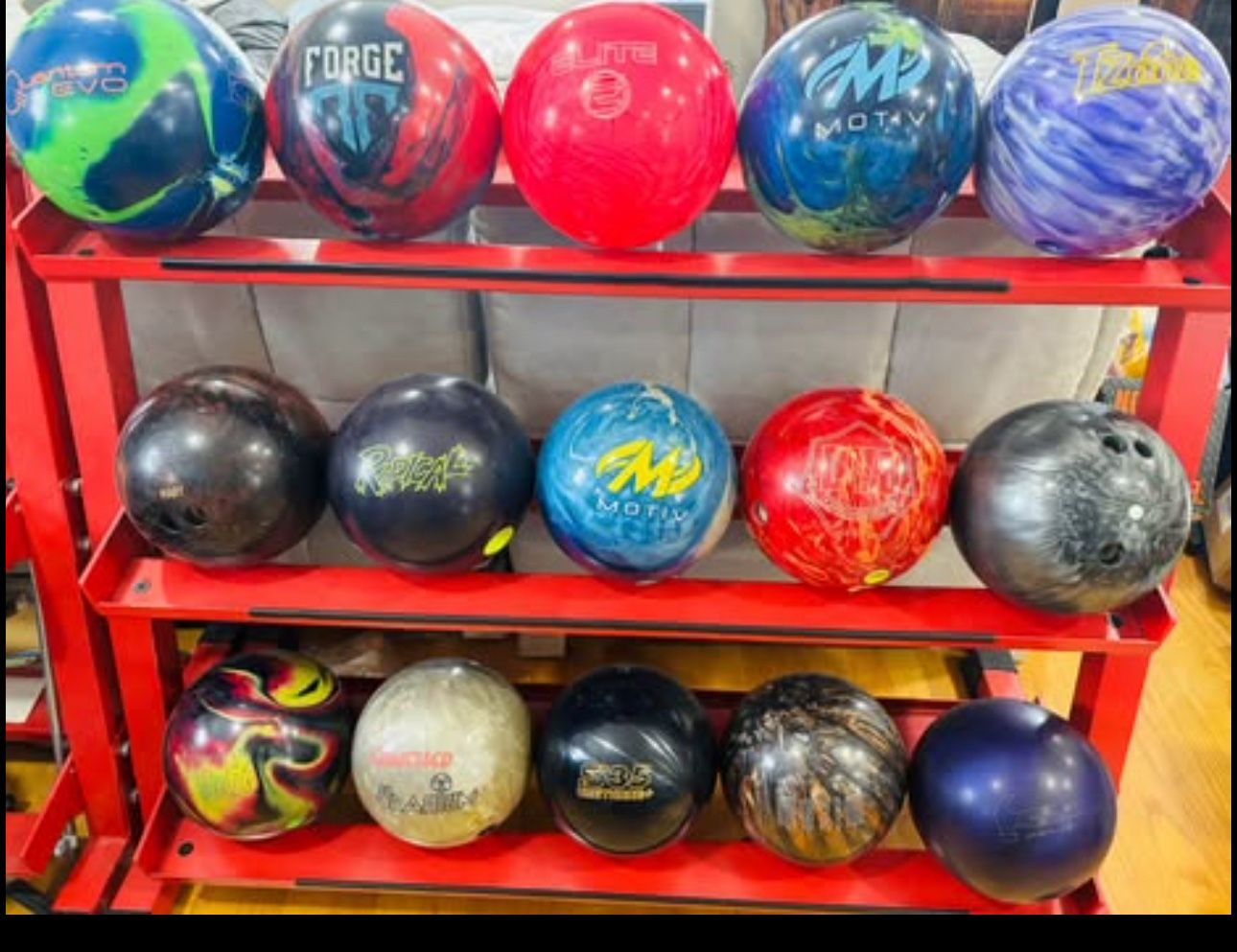 48” Commercial Heavy Duty Bowling Storage or Dumbbell Storage Rack