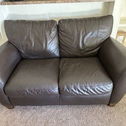 Leather Love Seat