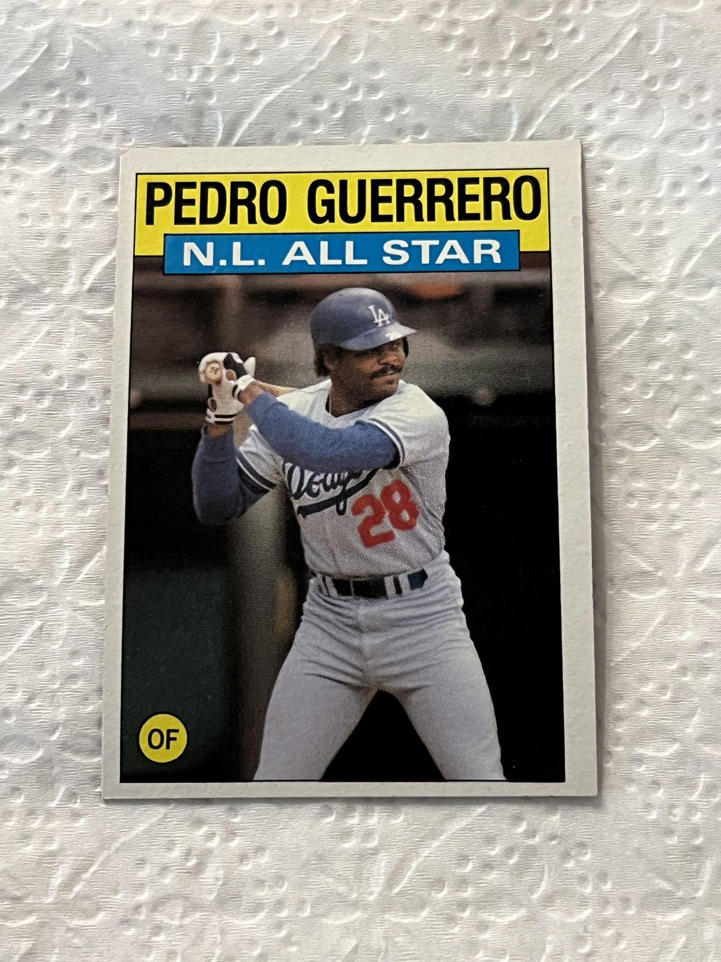 Pedro Guerrero Topps Dodgers Baseball Card
