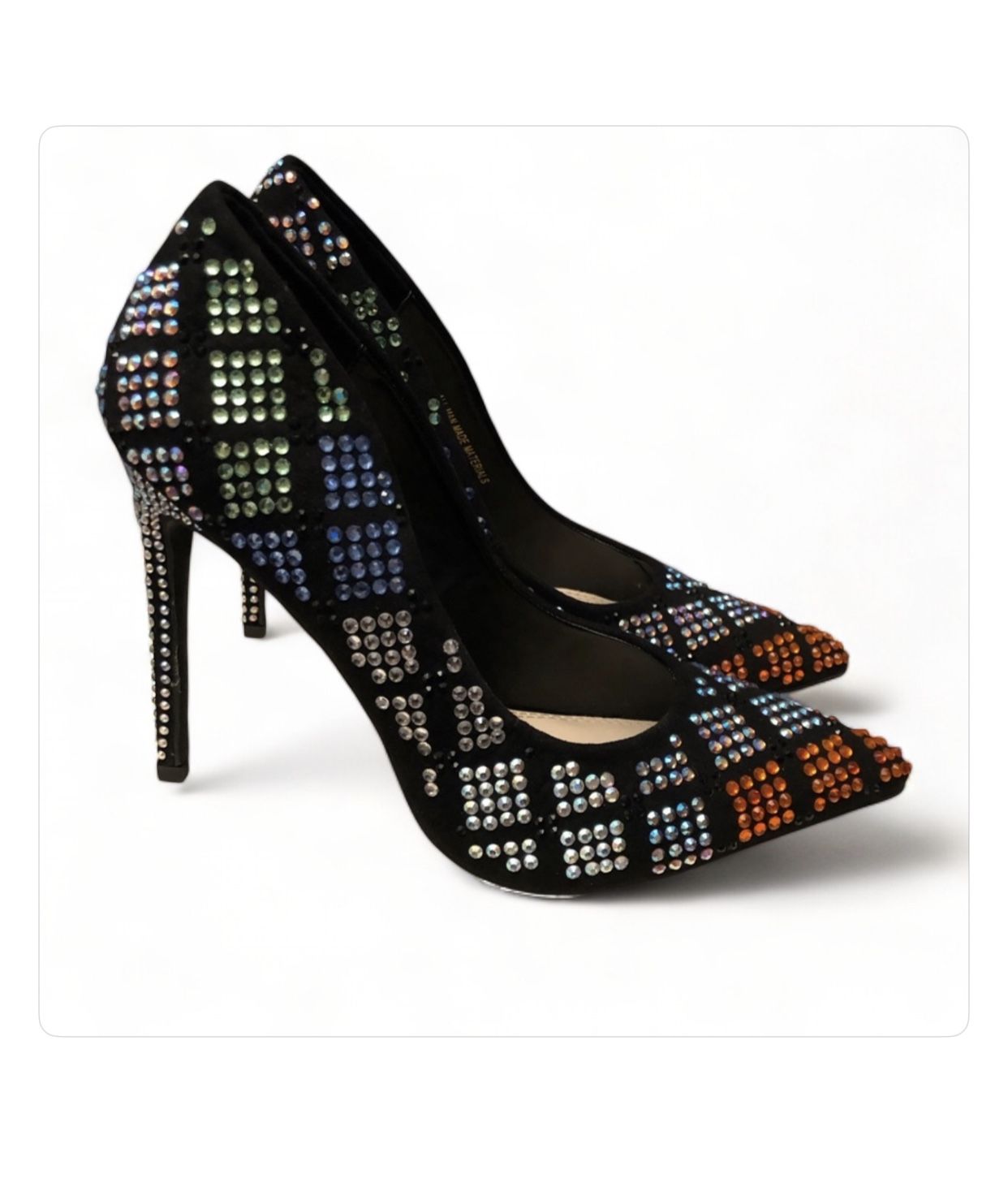 Vigo fiore multicolored rhinestone heels size 8.5 MSRP $99