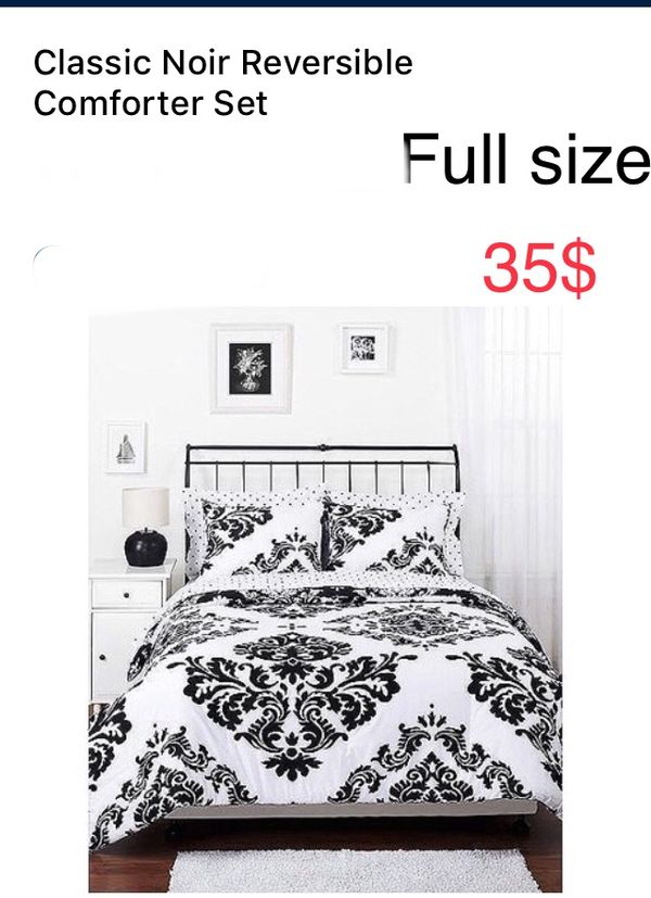 Classic Noir Reversible Comforter Set For Sale In Corona Ca Offerup