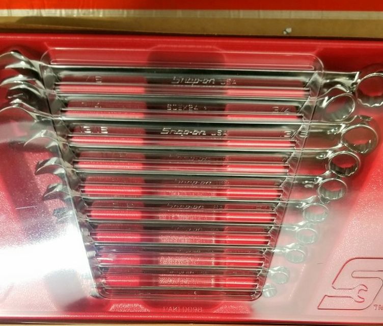 Snap-On 10pc SAE Flank Combo Wrench