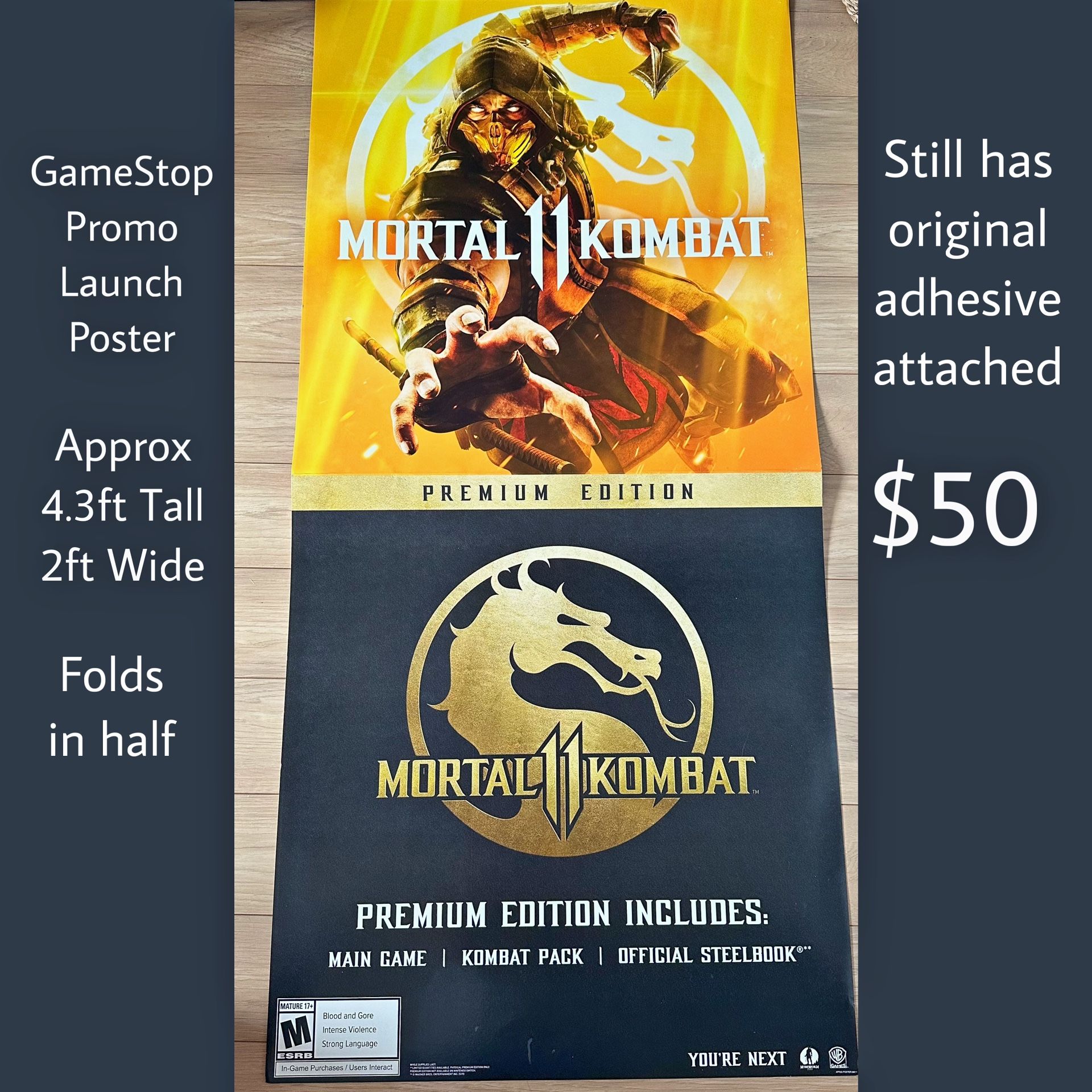 GameStop Promo launch Poster Mortal Kombat 11