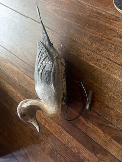 Plastic duck decoy flambeau with weight