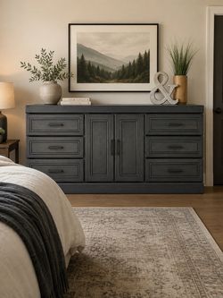 Solid oak large dresser