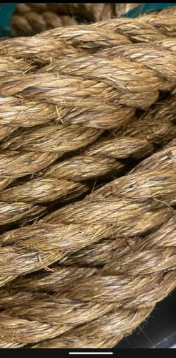 6 Coils Heavy Duty Manila Rope – 9/16" x 1,200 Ft Each – 7,200 Ft Total