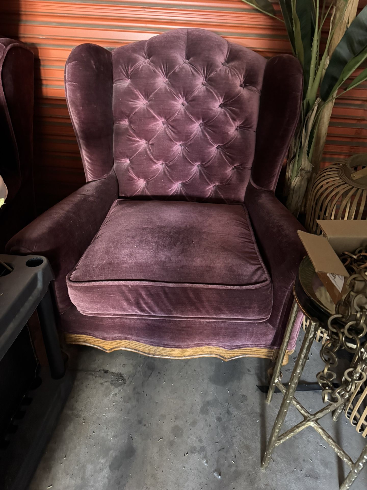 Two Matching Wingback Chairs