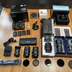 GH5 Camera kit With 7 Lenses 
