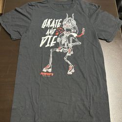 Pigeon’s Roller Skate Shop Long Beach Skate And Die Graphic Tee Men’s XS Black