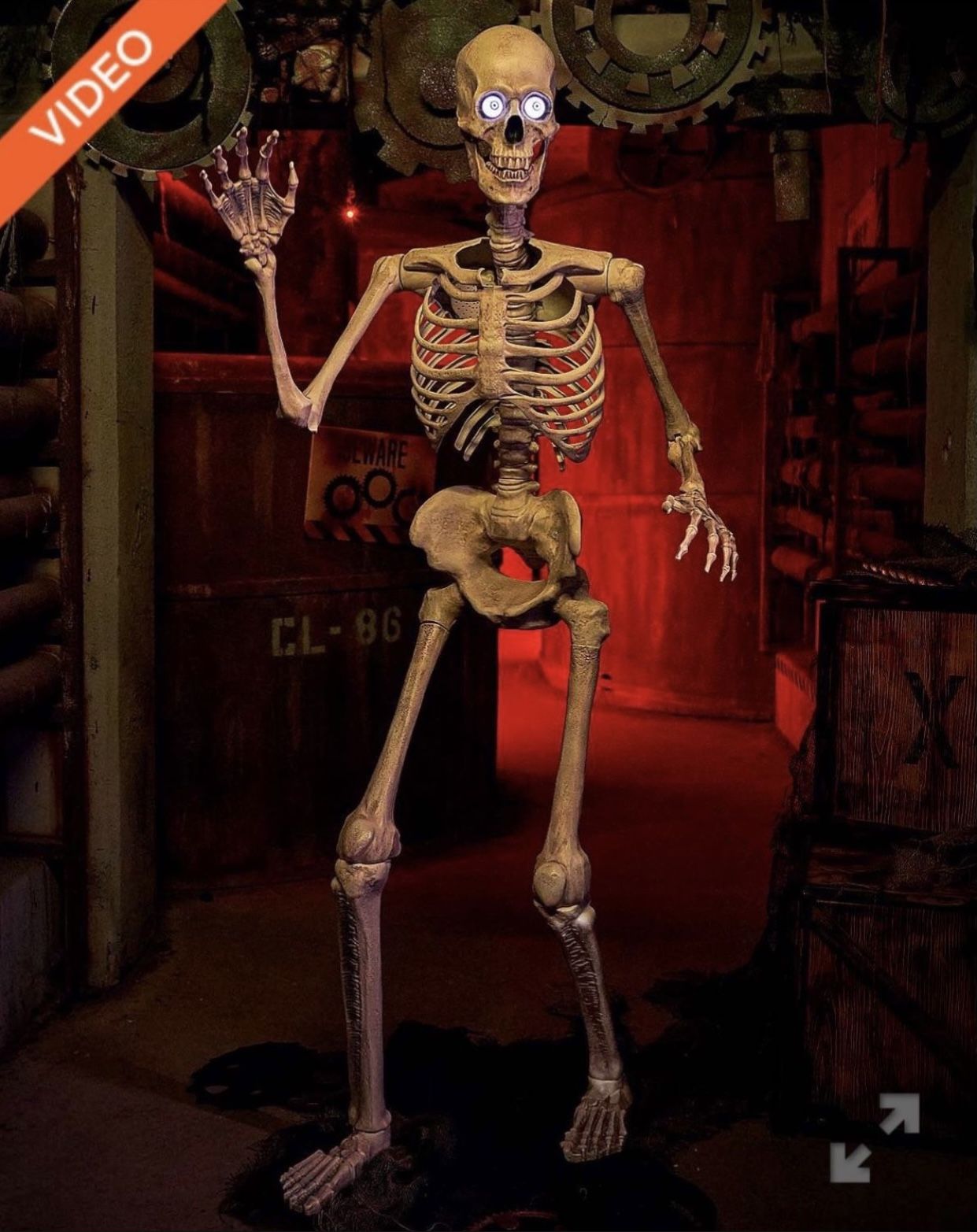 Halloween Grim Skeleton Animatronic