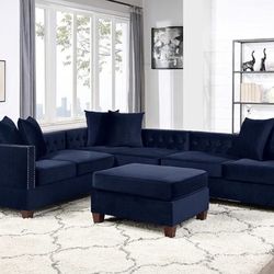 Sectional Sofa + Ottoman