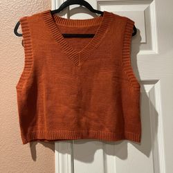 Women’s Rust Orange Vest Size M 