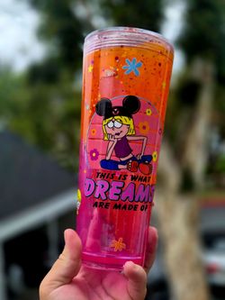 Lizzy McGuire 24 oz acrylic Starbucks style cup tumbler lava lamp