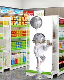 4 Foot Tall Astronaut Party Waitress Statue decoration for venue
