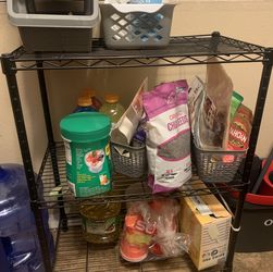 Black metal shelf (small) 23 by 30