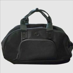 Joan & David 22" Drop Bottom Travel Weekender Overnight Gym Duffel Bag Black