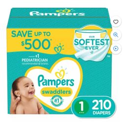 Pampers Swaddlers Size 1 210 Count