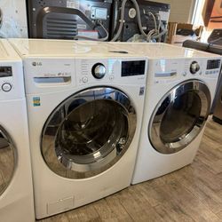 LG washer and dryer set electric with warranty