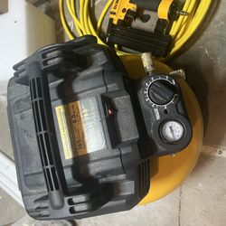 Dewalt Air Compressor With 18 Gauge Nail Gun
