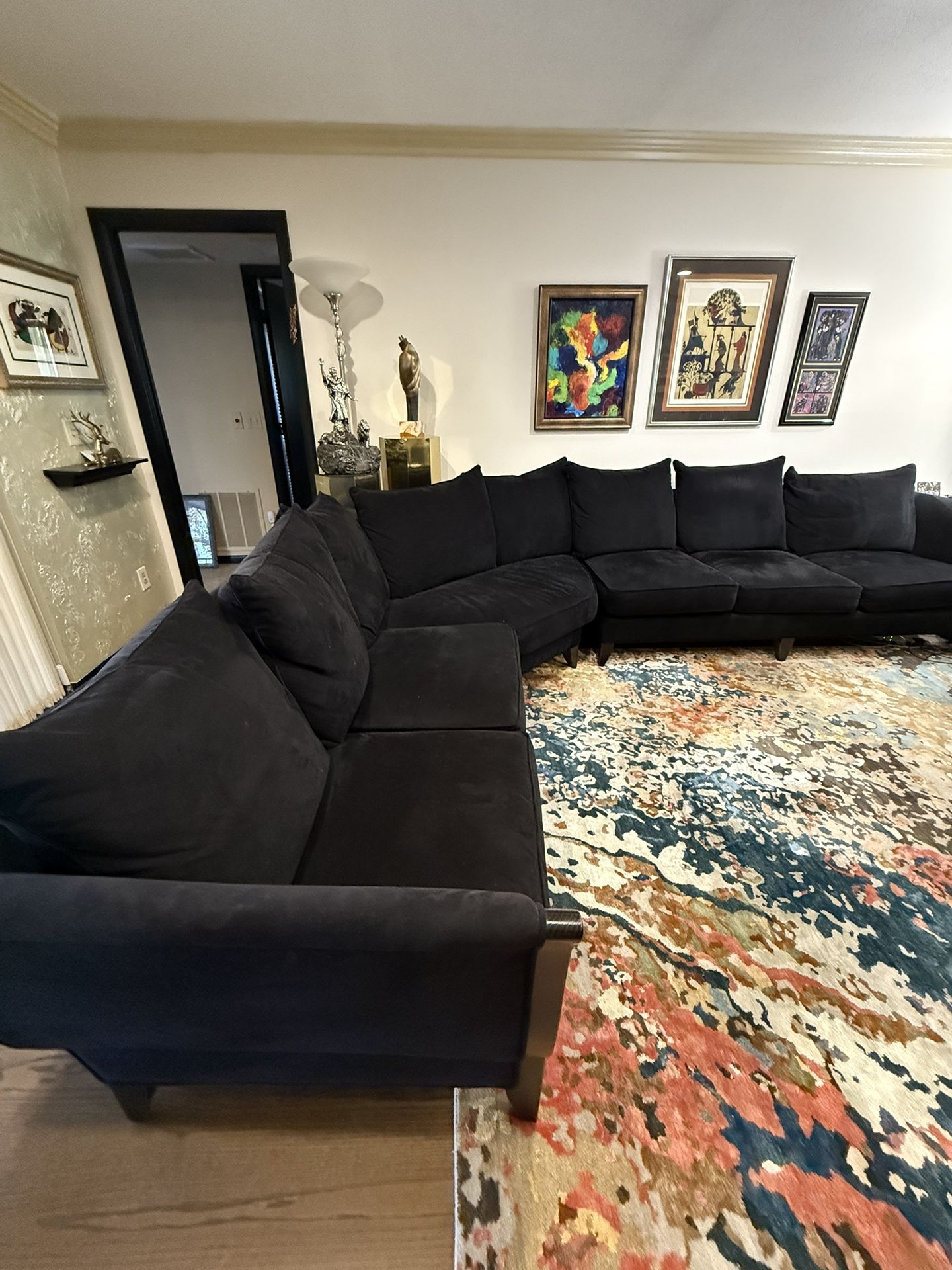 Swaim Microfiber Sectional Couch