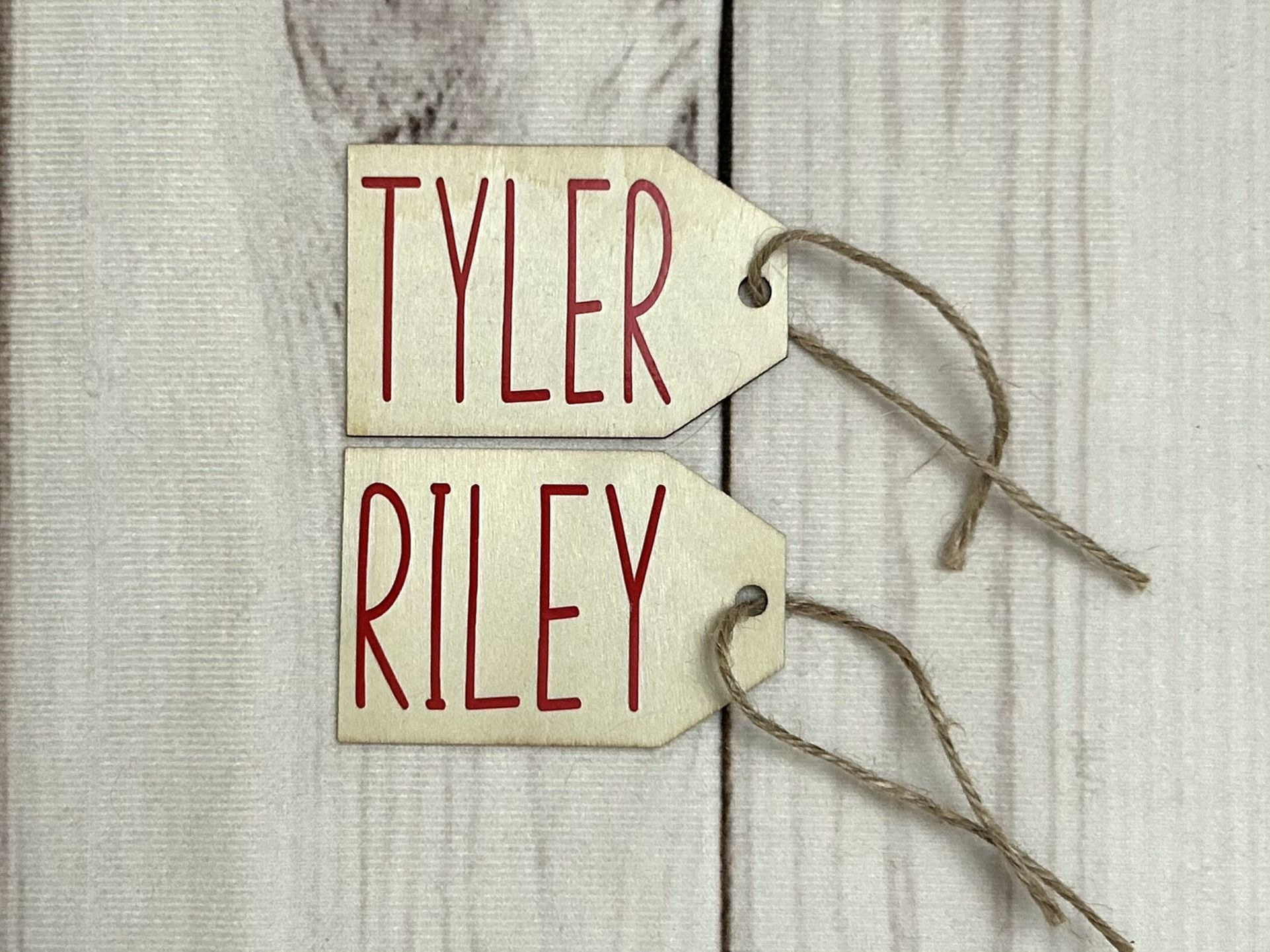 Wood Gift Tags