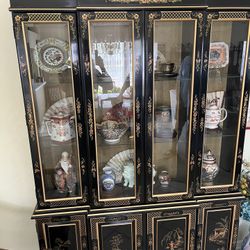 China Cabinet With 5 Ft Matching Table
