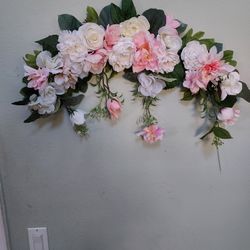 New Wedding Backdrop Swag Pinks