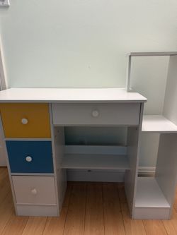 Kids Desk with Storage + Rolling Chair IKEA For Little Kids